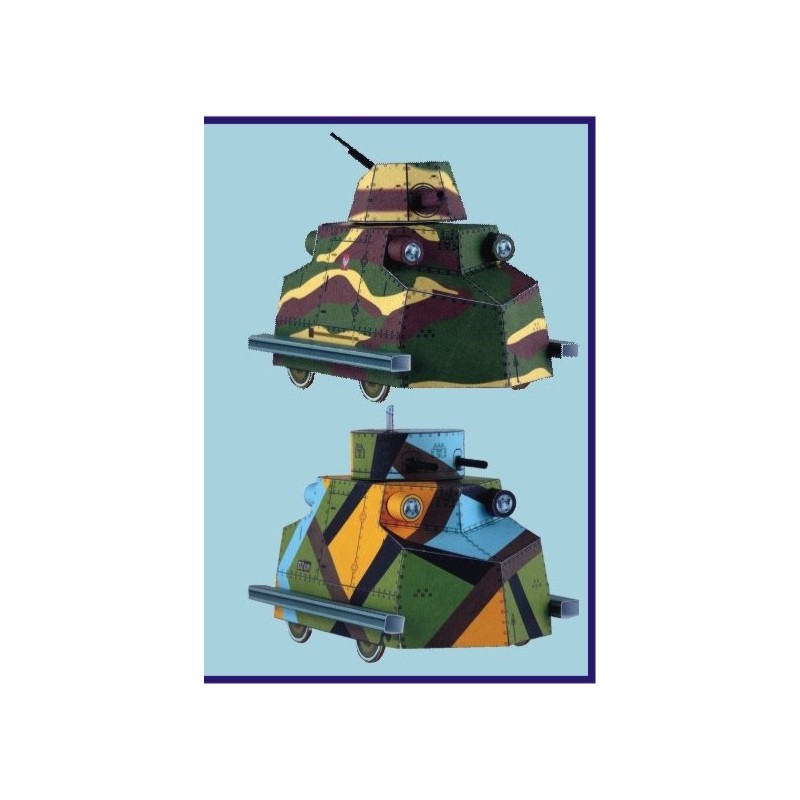 Model kartonowy Drezyna pancerna Tatra