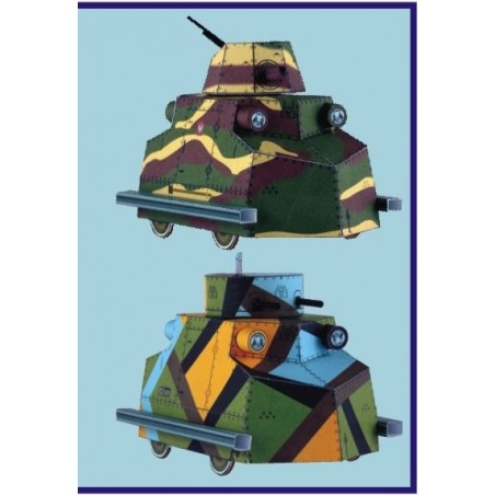 Model kartonowy Drezyna pancerna Tatra