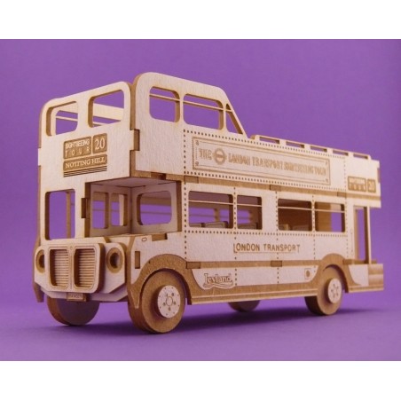 Autobus londyński - mini model wycięty laserowo