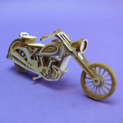 Motocykl - CHOPPER - mini model wycięty laserowo