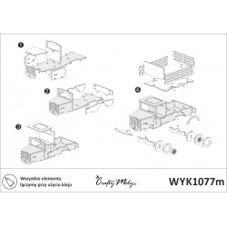 Ciężarówka - mini model wycięty laserowo