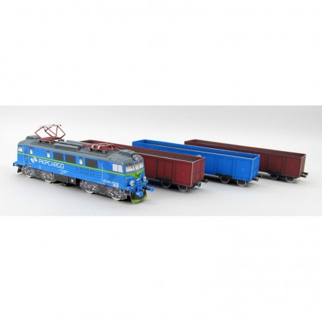 Model kartonowy EU07-1516 Pociąg towarowy PKP Cargo