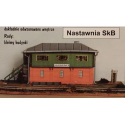 Model kartonowy Nastawnia...