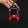 Brelok haftowany z niebieskim tramwajem 105N
