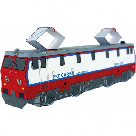 Model kartonowy Lokomotywa Elektryczna EP09 w barwach PKP CARGO.