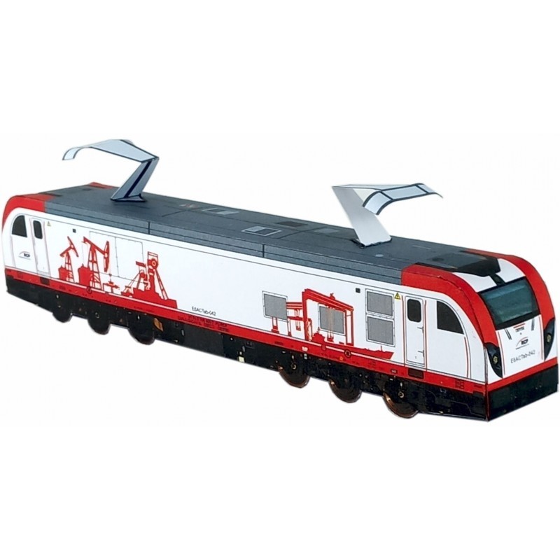 Model kartonowy Lokomotywa Elektryczna DRAGON 2 w barwach RCP