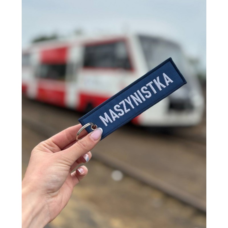 Brelok haftowany MASZYNISTKA