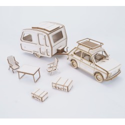 Fiat 126p + przyczepa N126...