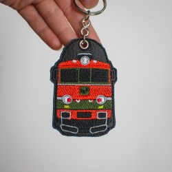 Brelok z haftowaną lokomotywą EP08-001