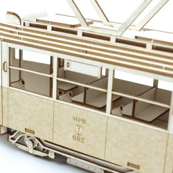 Tramwaj Konstal 4N 1:43 - model wycięty laserowo