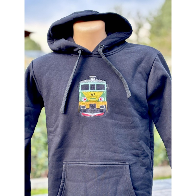 Bluza z kapturem - haftowana lokomotywa EP07 TRAPEZ rozmiar S