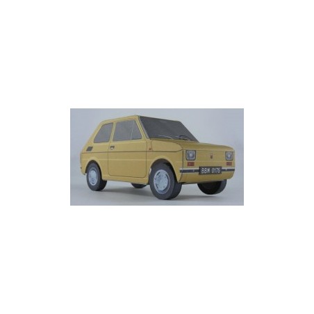 Model kartonowy Fiat 126p Maluch
