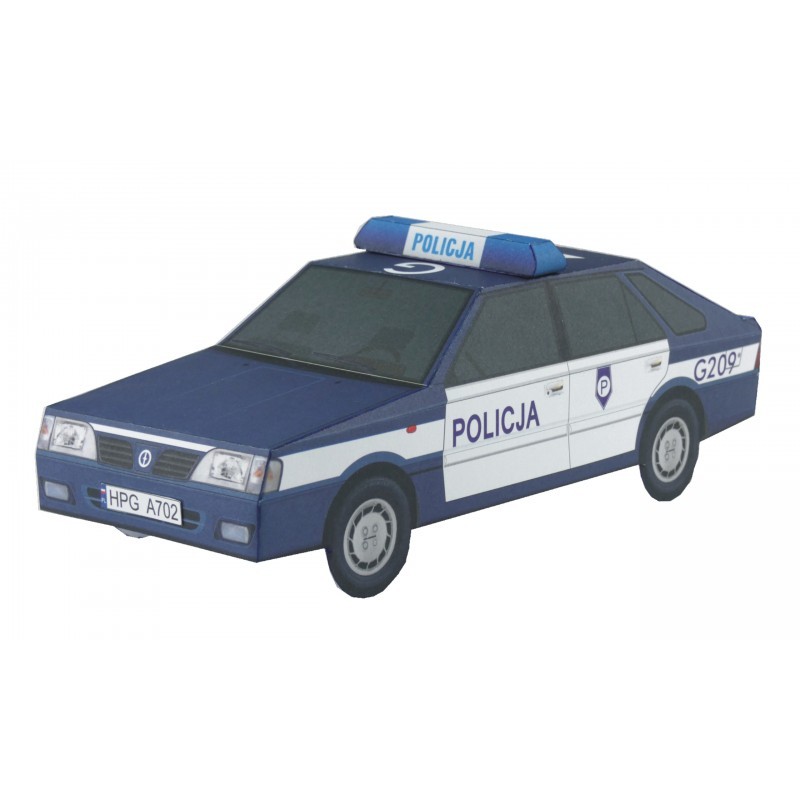 Model kartonowy Polonez Caro Policja
