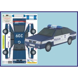 Model kartonowy Polonez Caro Policja