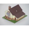 Model kartonowy Dom z garażem 1:120