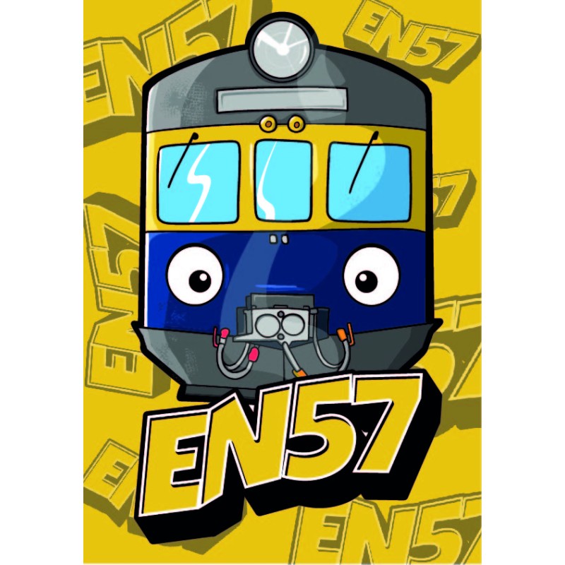 Puzzle z pociągiem EN57