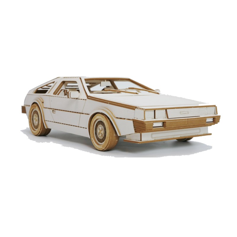 Delorean DMC-12 - Skala 1:24 - model wycięty laserowo
