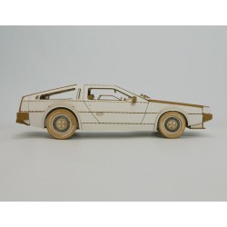 Delorean DMC-12 - Skala 1:24 - model wycięty laserowo