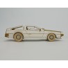 Delorean DMC-12 - Skala 1:24 - model wycięty laserowo