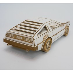 Delorean DMC-12 - Skala 1:24 - model wycięty laserowo