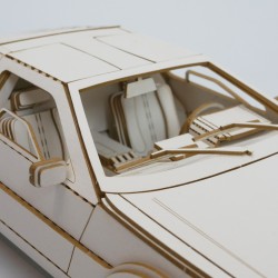 Delorean DMC-12 - Skala 1:24 - model wycięty laserowo