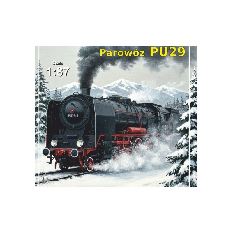 Model kartonowy Parowóz Pu29