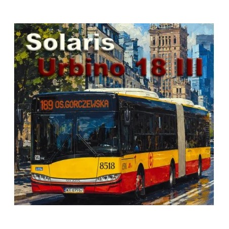 Model kartonowy autobus Solaris Urbino 18 III - MZA Warszawa