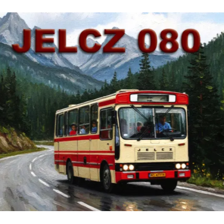 Model kartonowy autobus Autobus Jelcz 080