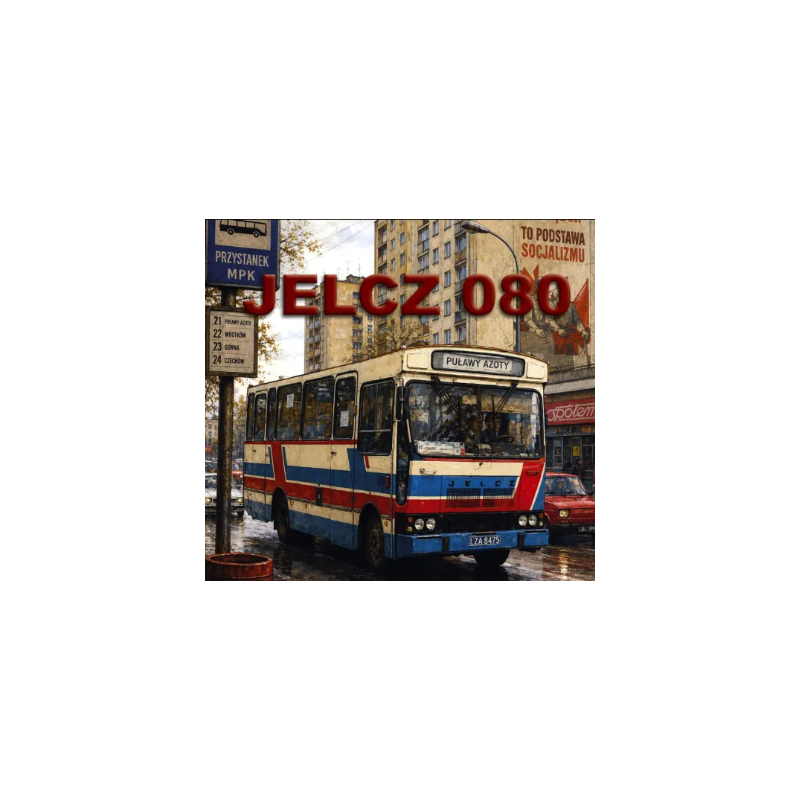Model kartonowy autobus Autobus Jelcz 080 MPK