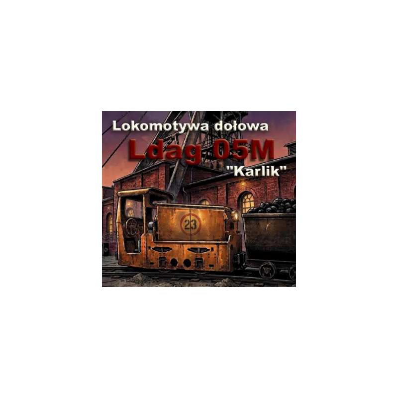 Model kartonowy Lokomotywa dołowa Ldag 05M KARLIK