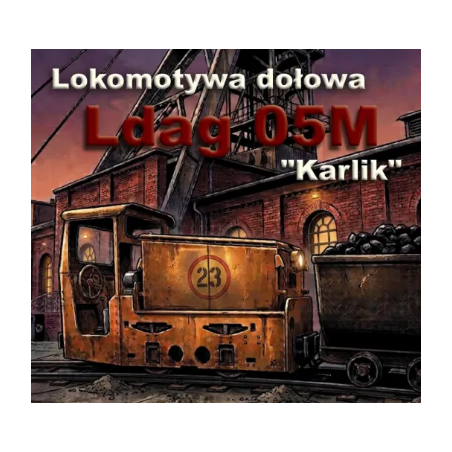 Model kartonowy Lokomotywa dołowa Ldag 05M KARLIK