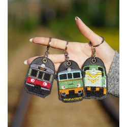 Brelok haftowany z lokomotywą SM42