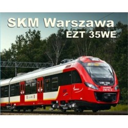 Model kartonowy Pociąg pasażerski SKM Warszawa EZT 35WE "Impuls"