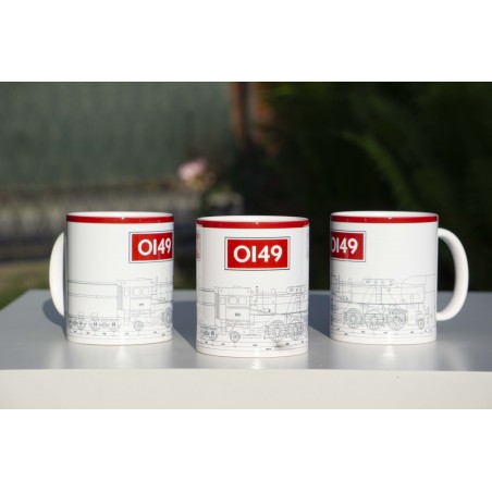 Kubek z parowozem Ol49 na prezent dla kolejarza