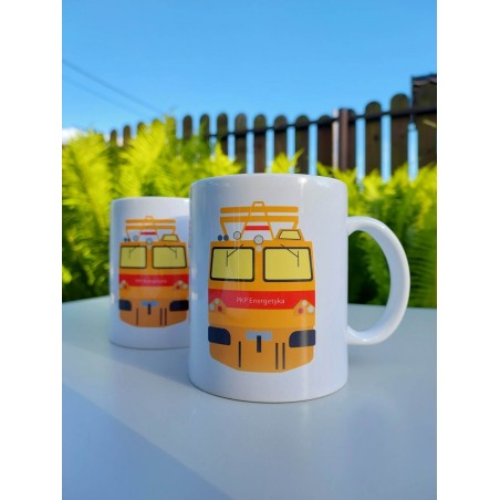 Kubek PKP Energetyka - pociąg sieciowy