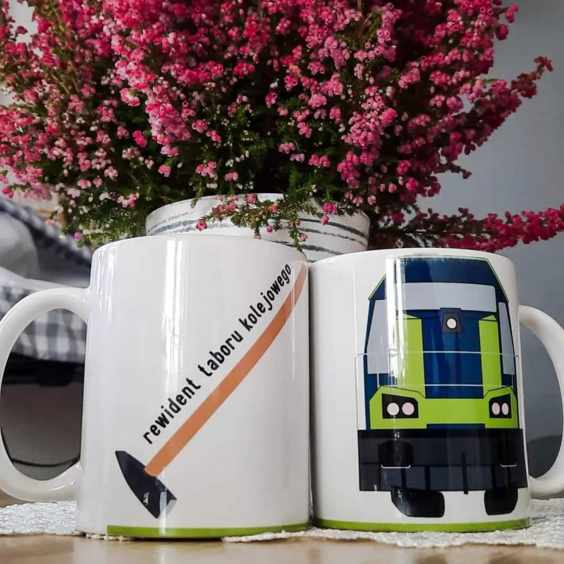 Kubek dla rewidenta z lokomotywą 6Dg - SM42