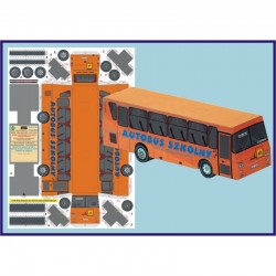 Model kartonowy  Autobus Szkolny