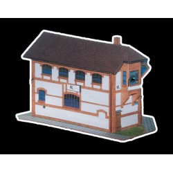 Model kartonowy Nastawnia...