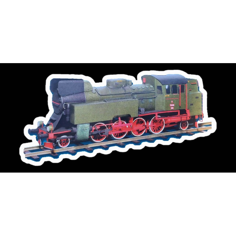 Model kartonowy polskiego parowozu towarowego TKt48