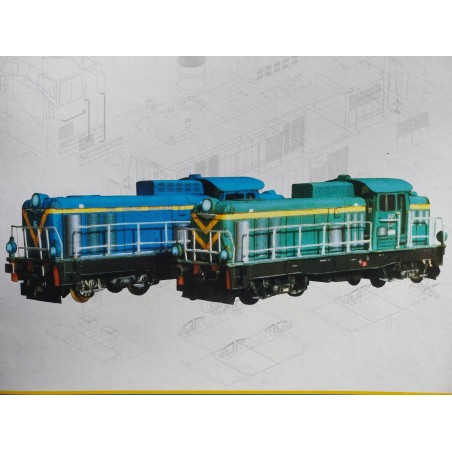 Model kartonowy lokomotywy manewrowej SM42