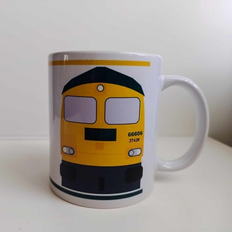 Kubek z lokomotywą Class66