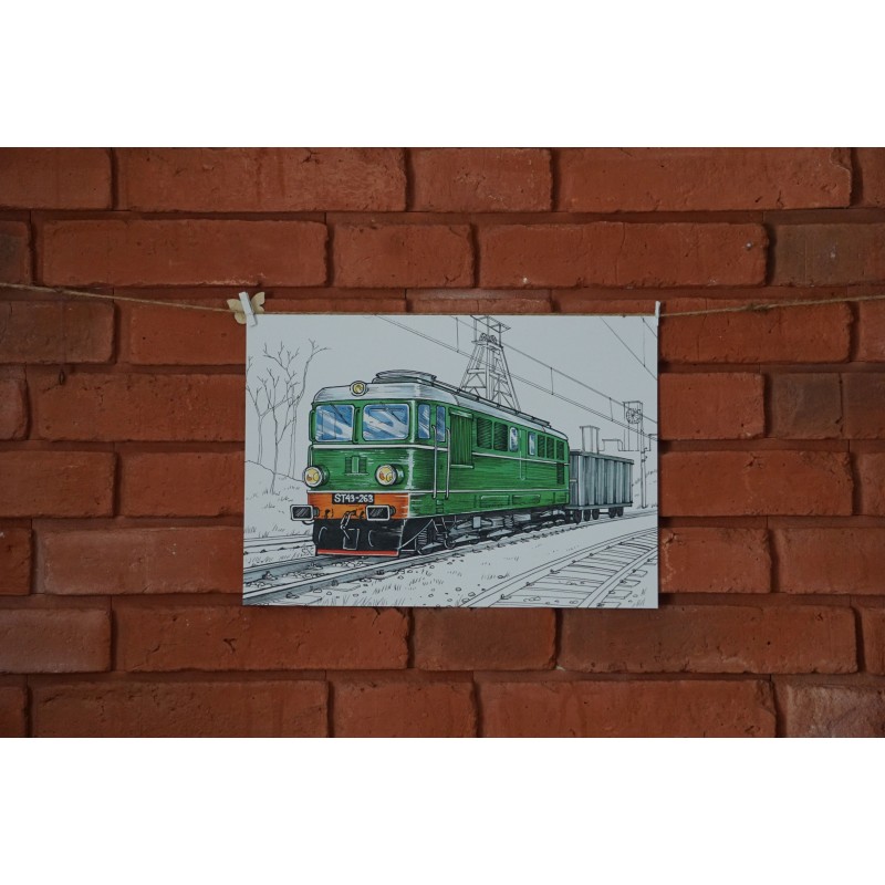 Plakat - lokomotywa ST43