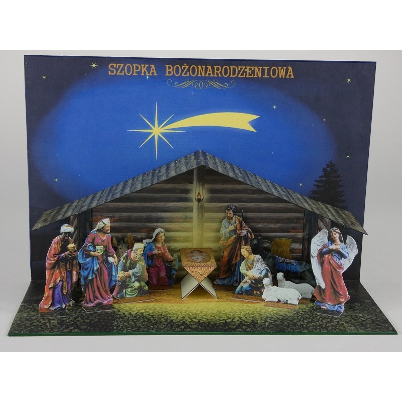 Model kartonowy Szopka Bożonarodzeniowa