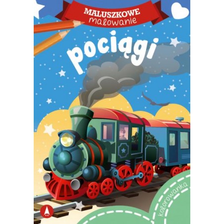 Kolejowa kolorowanka POCIĄGI
