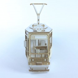 Tramwaj 105N 1:43 - model wycięty laserowo